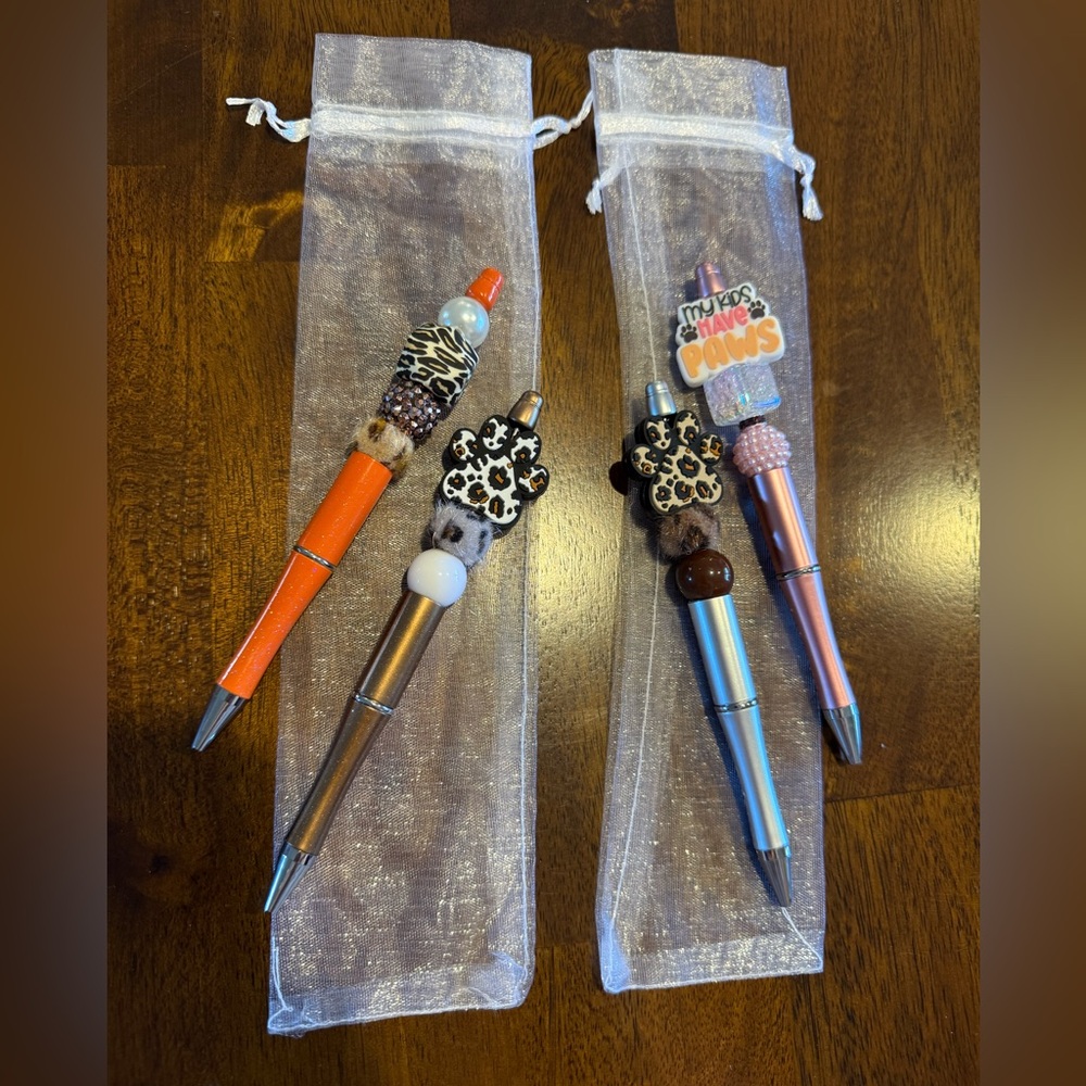 NEW Animal Print Decorative Pen Set
